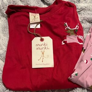 Dachshund Festive Red Pajama Set